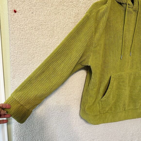 Earthbound Women’s Hoodie Knit Lime Green Size‎ Small Cozycore - Picture 6 of 10